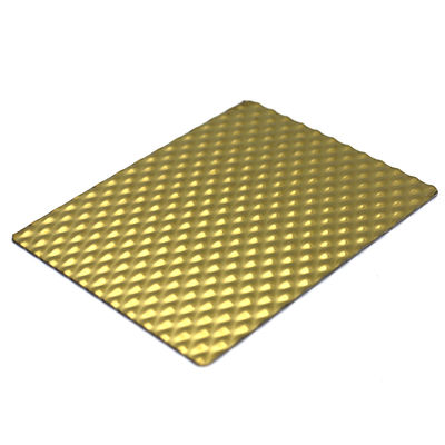 6WL Gold Mirror Stamped 304 201 Stainless Steel Metal Plate