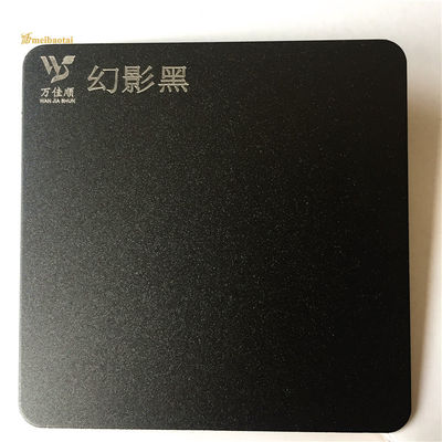 قیمت خوب ورق فولادی ضد زنگ تزئینی مشکی سندبلاست شده 0.55 میلی متری به شکل تخت آنلاین