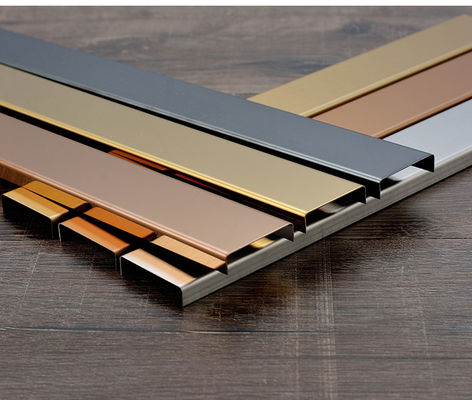 قیمت خوب نوارهای منبت کاری فلزی 0.65 میلی متری برش کاشی فولادی ضد زنگ دکوراسیون داخلی داخلی آنلاین