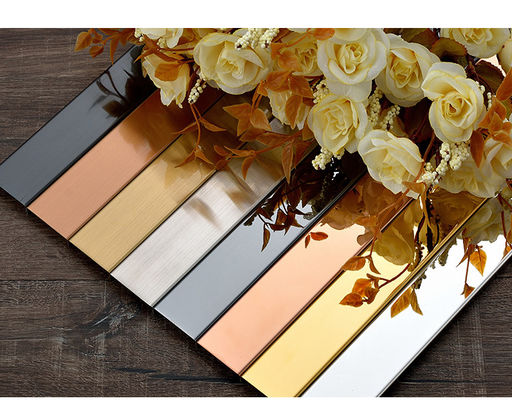 قیمت خوب پروفیل منبت کاری تزئینی برش کاشی U شکل از جنس استنلس استیل برای اتاق نشیمن آنلاین