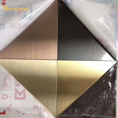 قیمت خوب چهار فوت اندازه 0.65mm ضخامت 201 درجه برش شده PVD پوشانده تزئینی فولاد ضد زنگ آنلاین