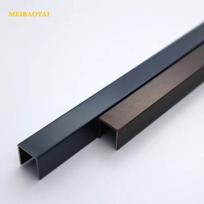 قیمت خوب پروفیل لبه کانال U استیل ضد زنگ 10 میلی‌متری با پرداخت برس خورده استاندارد DIN آنلاین
