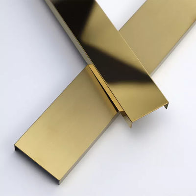 قیمت خوب JIS استاندارد 304 فولاد ضد زنگ کاشی تراش U پروفایل با V Groove پروفایل تزئینی آنلاین