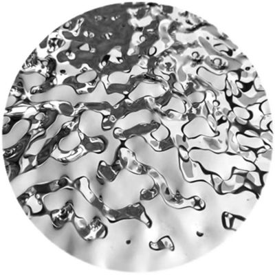 قیمت خوب ورق تزئینی فولاد ضد زنگ طرح موج آب براق نقره ای گرید 304 نورد سرد آنلاین