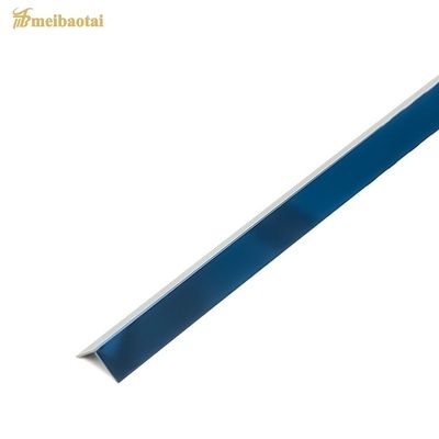 PVD رنگ پوشش فولاد ضد زنگ L شکل کاشی تراش 2438mm طول ضد انگشت چاپ گوشه گره