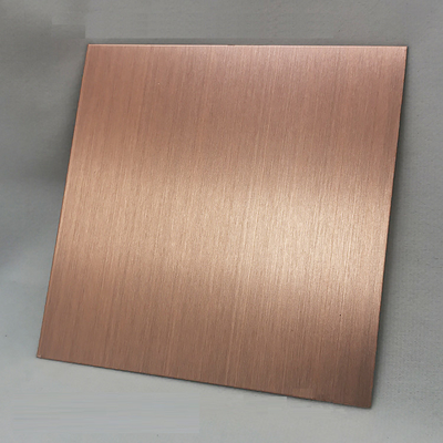 J2 NO.4 ورق استیل ضد زنگ رزگلد آبکاری مشکی چهار پا 0.45mm Thk