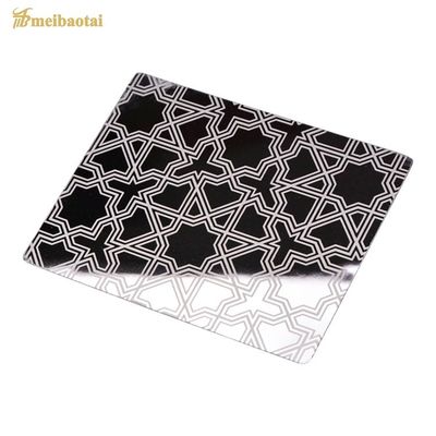 ورق استیل ضد زنگ 304 حکاکی شده با پرداخت آینه فوق العاده، 1219x2438 میلی متر برای کاربردهای تزئینی