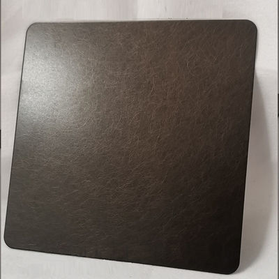 رنگ برنز پوشش داده شده 0.65mm ضخامت ضد اثر انگشت تزئینی فولاد ضد زنگ با پوشش PVD