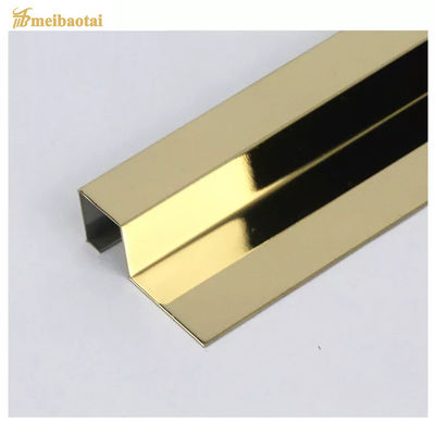 304 فولاد ضد زنگ U پروفایل زاویه تایل تراش 10FT طول برای حفاظت از لبه