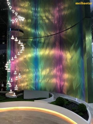 قیمت خوب لابی تزئینی ورق فولادی ضد زنگ با الگوی لیزری سفارشی آنلاین