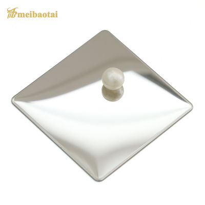 آینه پایان تزئینی ورق فولاد ضد زنگ 4x8 اندازه 0.6mm ضخامت برای دکوراسیون زیبا دیوار و سقف