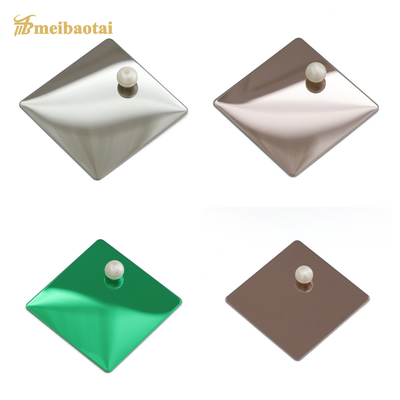 آینه پایان تزئینی ورق فولاد ضد زنگ 4x8 0.65mm ضخامت