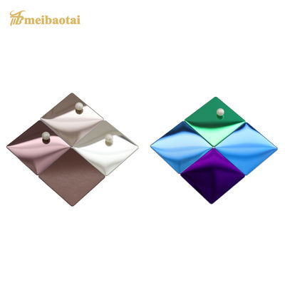 آینه پایان تزئینی ورق فولاد ضد زنگ 4x8 اندازه با 0.6mm ضخامت برای دکوراسیون زیبا