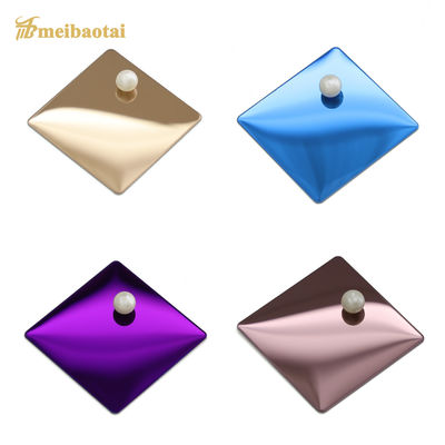 PVD پوشش آینه پایان تزئینی فولاد ضد زنگ 4x8 اندازه 0.6mm ضخامت