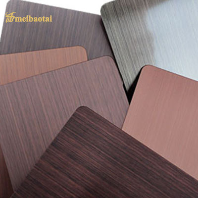 قیمت خوب ورق فولادی ضد زنگ خط مویی ضد برنز AFP Finish Four Foet Hairline برای کاربردهای معماری آنلاین
