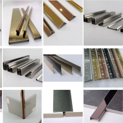 قیمت خوب 304 آینه فولاد ضد زنگ PVD رنگ پوشش U پروفایل کاشی تراش 10FT طول برای لبه گوشه آنلاین