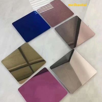 قیمت خوب صفحه ای از فولاد ضد زنگ 1219x2438mm برای کاربردهای تزئینی آنلاین