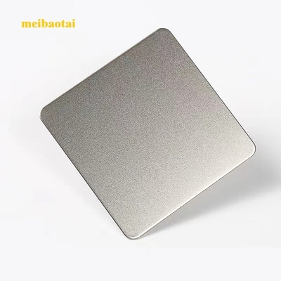 SS201J2 0.65MM سنگ نقره ای شن و ماسه از فولاد ضد زنگ صفحه رنگی صفحه تزئینی