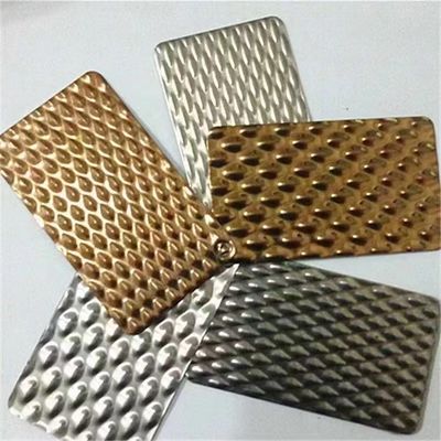 صفحه دیواری فولاد ضد زنگ 304 سه بعدی مهر شده با سطح آینه و استاندارد ASTM