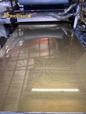 قیمت خوب آینه طلایی بر روی ورق فولاد SUS 304 آنلاین