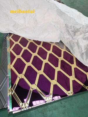 قیمت خوب دو رنگ الگوی فولاد ضد زنگ چاپ صفحه تزئینات کابینت آشپزخانه آنلاین