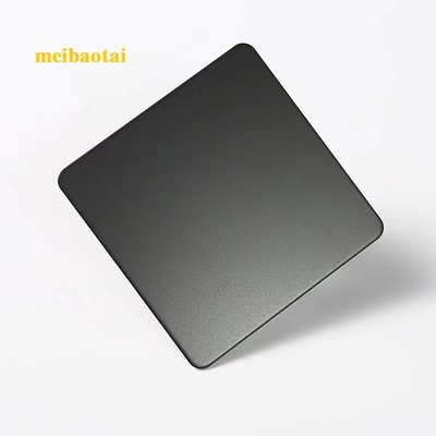 رنگ سیاه Standard Bead Blasted رنگ فولاد ضد زنگ صفحه تزئینات صفحه