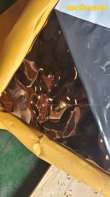 اندازه سفارشی 0.65 میلی متر ضخامت مشکی ورق استیل ضد زنگ با روکش آب ریپل برای سقف و دیوار