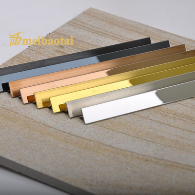 304 T پروفایل فولاد ضد زنگ شکل T تایل گوشه ای طول 2438mm/3048mm