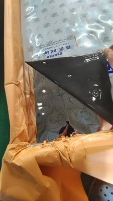 ضخامت 0.65 میلی متر PVD رنگی ورق فولادی ضد زنگ با روکش آب ریپل برای دکوراسیون دیوار استاندارد ASTM