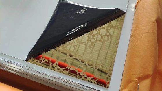 قیمت خوب 1.0mm ضخامت آینه طلایی بر روی ورق فولاد ضد زنگ حک شده آنلاین