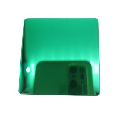 ورق فولاد ضد زنگ PVD Green Mirror 304/201 درجه EN ورق تزئینی استاندارد