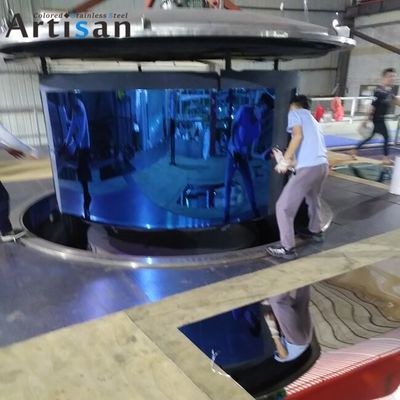 قیمت خوب پانل PVD از فولاد ضد زنگ با آینه آبی استاندارد ASTM آنلاین