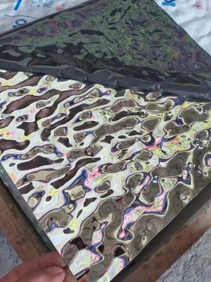 قیمت خوب نقره آینه آب ریتم ورق فولاد ضد زنگ صفحه تزئین سقف آنلاین