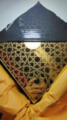 صفحه تزئینی 1219x2438 میلی متری ورق فولادی ضد زنگ اچ شده آینه طلایی به ضخامت 1.0 میلی متر