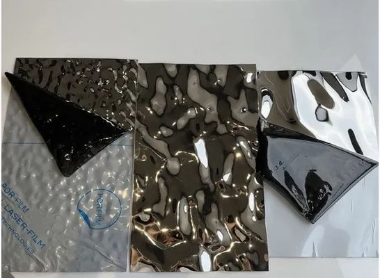قیمت خوب الگوی امواج بزرگ آب، ورق استیل ضد زنگ با طرح موج آب برای طراحی داخلی آنلاین