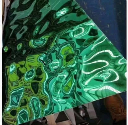 قیمت خوب رنگ PVD پوشش آب ریپل فولاد ضد زنگ برای تزئینات داخلی آنلاین