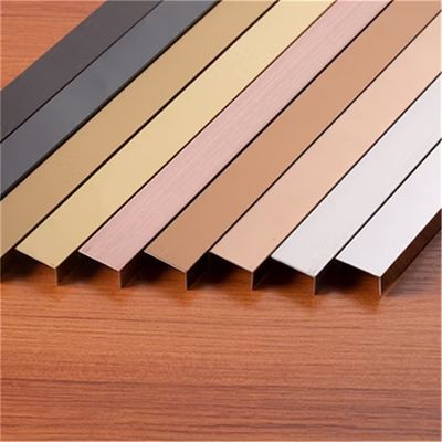 قیمت خوب 304 فولاد ضد زنگ U Profile Tile Trim با ضخامت 0.65mm برای لبه های ماندگار آنلاین
