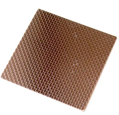 آینه طلایی رز ورق فولادی ضد زنگ درجه 201 با ضخامت 0.85 میلی متر برای استفاده تزئینی