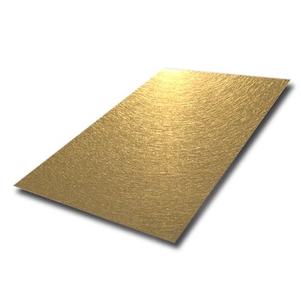 قیمت خوب پوشش PVD طلا 304 فولاد ضد زنگ ورق ارتعاش صفحه تزئینی 1219x2438mm آنلاین