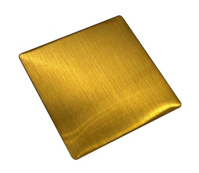 مواد پوشش رنگی Pvd با خط موی طلایی، ورق رنگی استیل ضد زنگ با خط مو