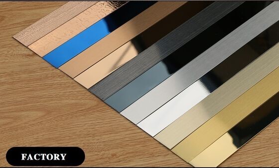 قیمت خوب تولید کننده پوشش PVD فلزی نوار تخت استیل ضد زنگ چسبنده آنلاین