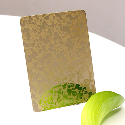 پوشش رنگی مختلف ورق استیل ضد زنگ اچ شده درجه 304 با فیلم پی وی سی 70 میکرون