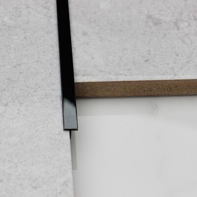 PVD آینه سیاه 10 فوت فولاد ضد زنگ کنار تراش 304 شکل