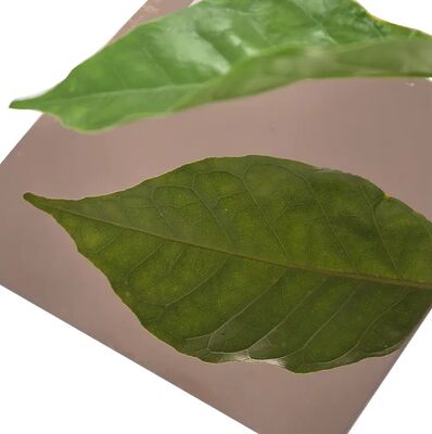 پنل فولاد ضد زنگ با رنگ طلایی رز 304 برای دکوراسیون خانه