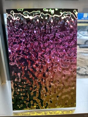 0.65mm ضخامت نقره آینه پایان PVD فولاد ضد زنگ برای سقف و دکوراسیون دیوار