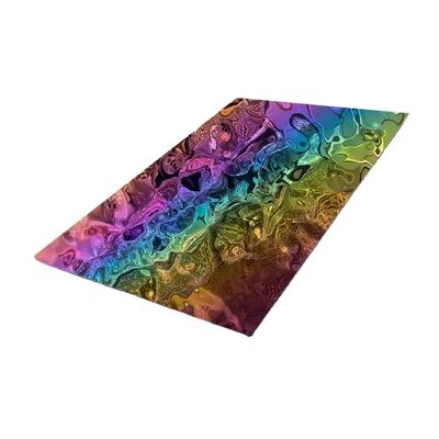 PVD پوشانده رنگین کمان آینه آب موج ورق فولاد ضد زنگ 304 درجه 0.65mm ضخامت صفحه تزئینی