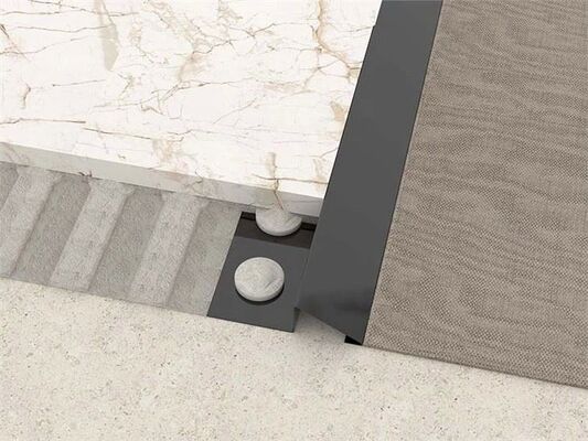 0.25 Inch PVD Coated Tile Edge Trim with Customizable Sizes in 304/316L Stainless Steel