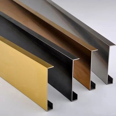 قیمت خوب 304 فولاد ضد زنگ U Profile Tile Trim با پوشش رنگ PVD در طول 10 فوت آنلاین