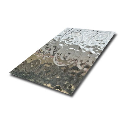Raindrop Design Water Ripple Stainless Steel Sheet for Interior Decoration