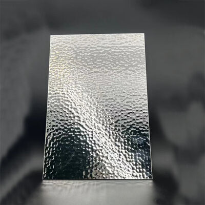 قیمت خوب بافت چکش دست ساز 304 ورق فولاد ضد زنگ با فیلم دوگانه PVC برای استفاده تزئینی آنلاین